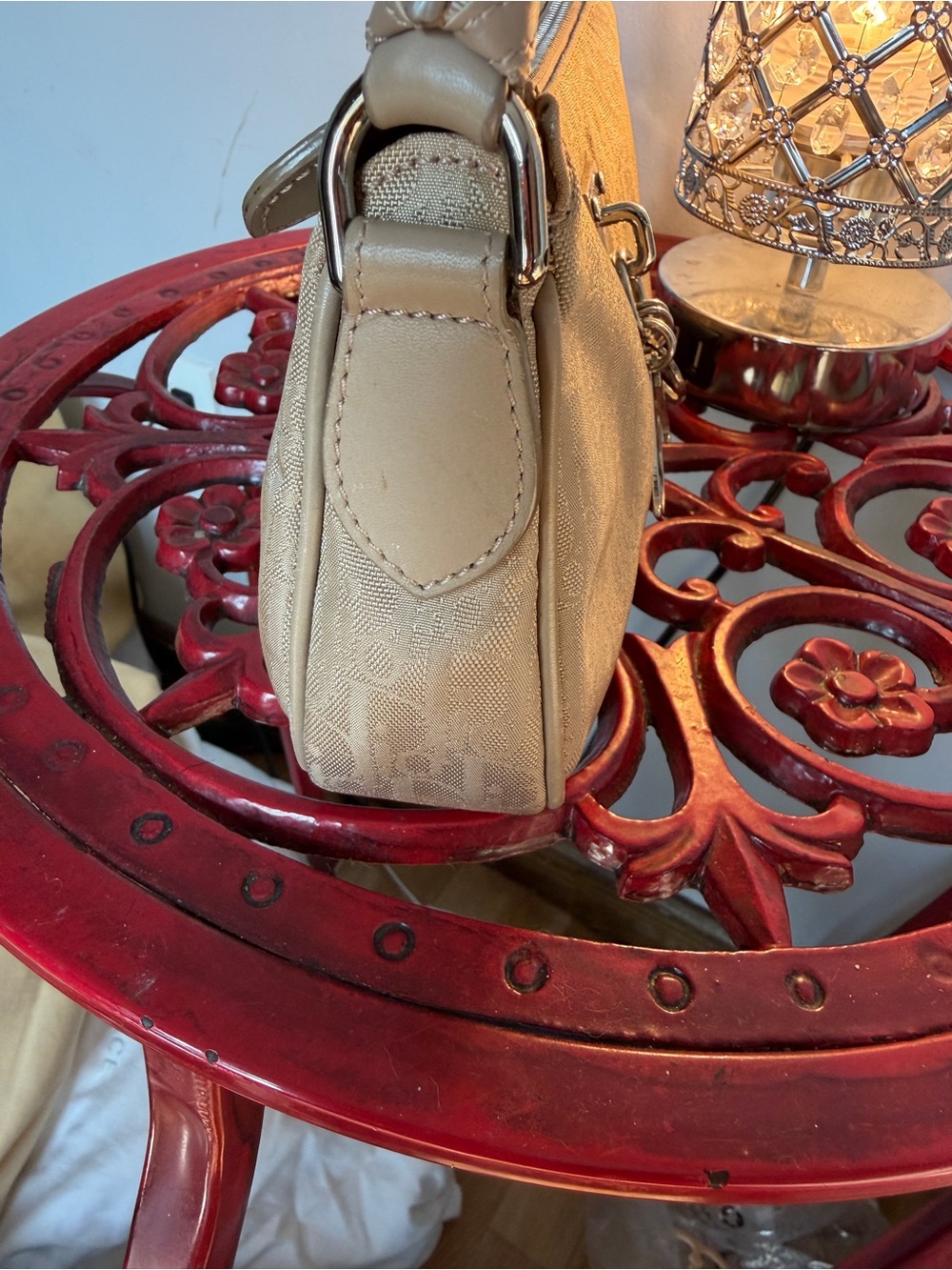 Dior Beige Shoulder Bag with Signature Charms - Picture 4 of 9
